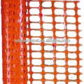 Orange plastic safety fence roll